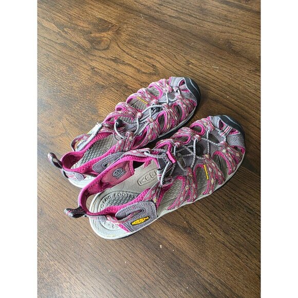 Keen Womens Waterproof Whisper Outdoor Hiking 1014204 Pink Grey Sandals 8 - Picture 7 of 16